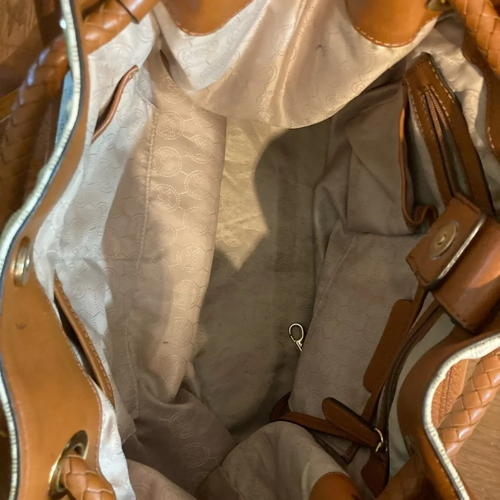 Michael Kors, MK signature drawstring BUCKET BAG SATCHEL TOTE SHOULDERBAG